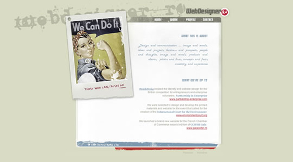 Retro and Vintage Styled Website design
