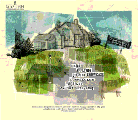 KutzTown - Website design using drawings and illustration