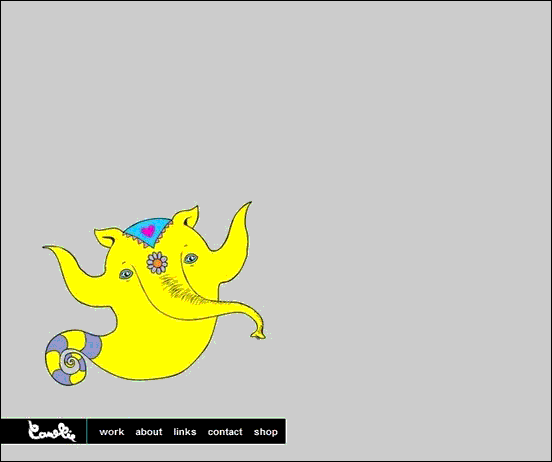 Camellie - Website design using drawings and illustration