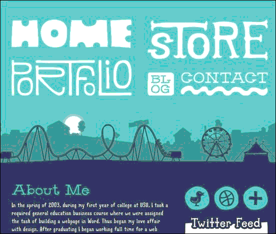 Denise Chandler - Website design using drawings and illustration