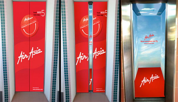 Air Asia Elevator Advertising