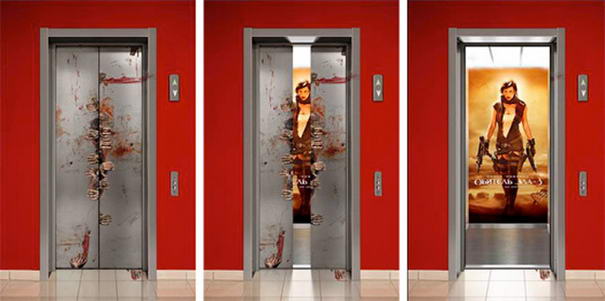 Resident movie Elevator Advertising