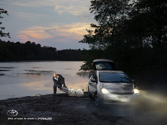 Toyota Prius controversial print ad