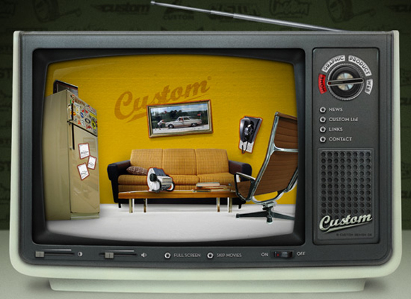 Retro and Vintage Styled Website design