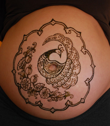 Henna Tattoo Designs For Belly