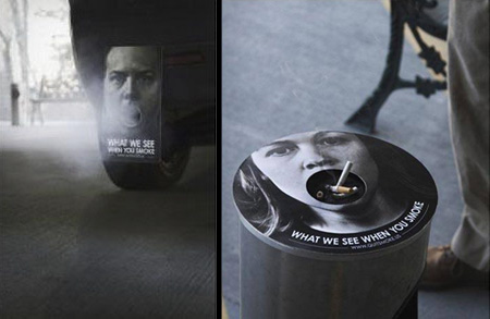 Smoke Stickers Creative anti-smoking ads