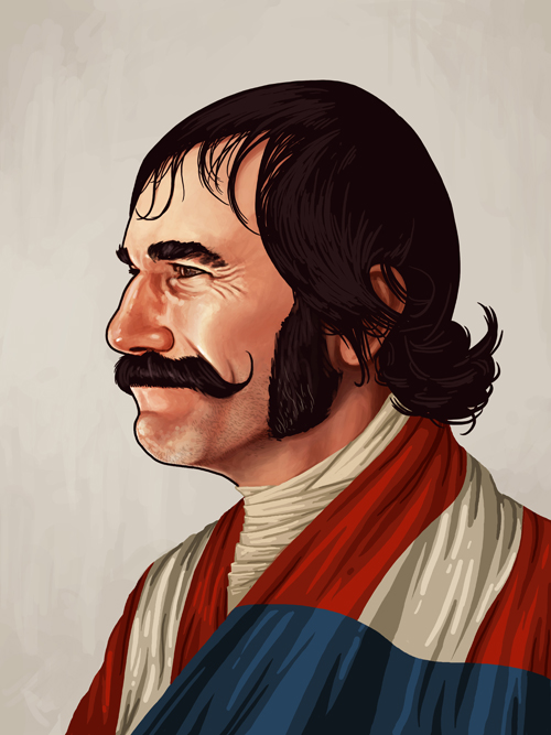 Illustrated Portraits of Pop Culture Heroes