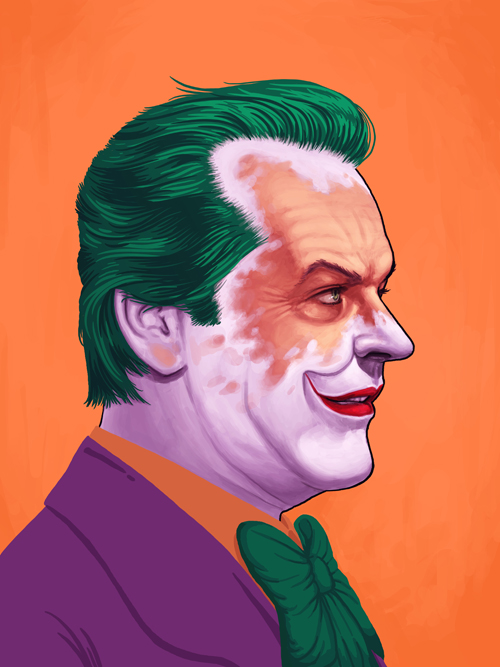 Illustrated Portraits of Pop Culture Heroes