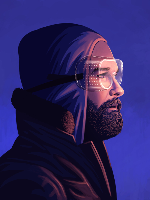 Illustrated Portraits of Pop Culture Heroes