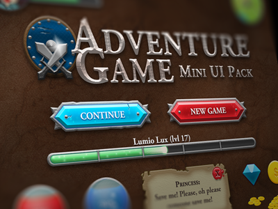 Adventure Game Mini RPG UI Pack