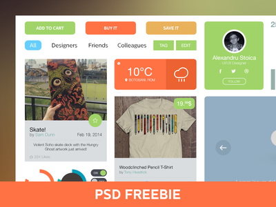 Light UI:UX Kit PSD
