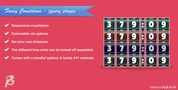 Fancy Countdown jQuery plugin