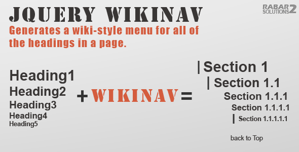 JQuery-WikiNav