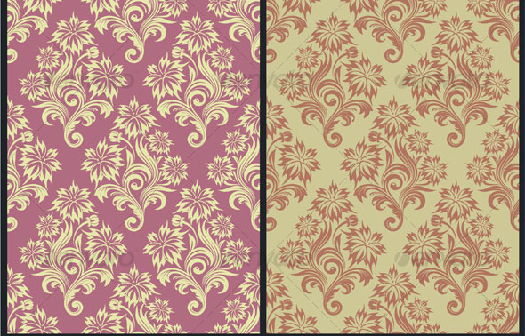 Vector-seamless-floral-wallpaper