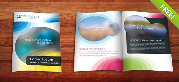 Fold Page Brochure PSD Layered