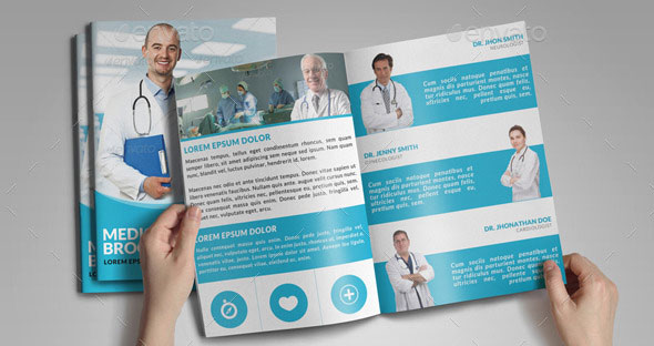  Medical Health Doctor Hospital Bifold Brochure