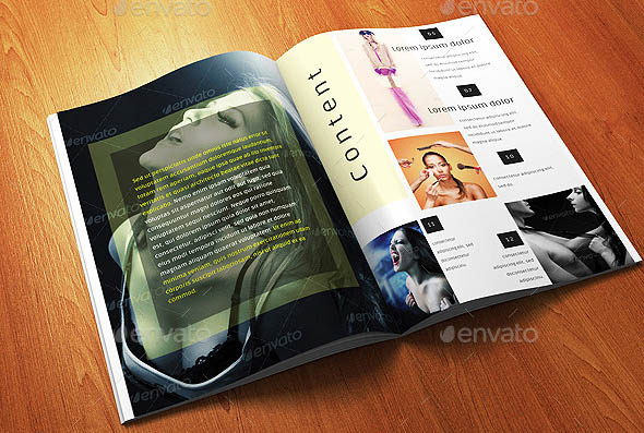 12 Pages A4 Size Fashion Magazine Template