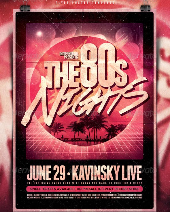 80s Flyer Poster Vol. 2