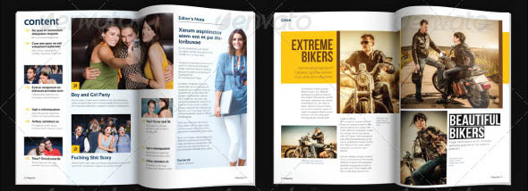 A5 Fashion Magazine Template
