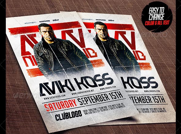 Club DJ Flyer Template PSD