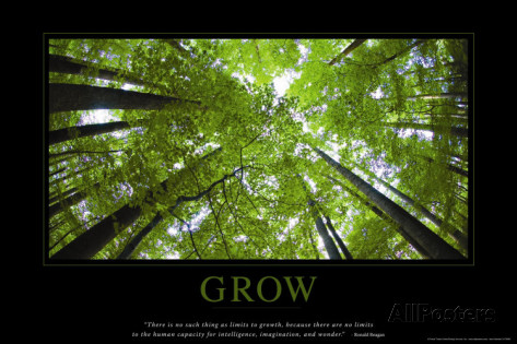 Grow poster print