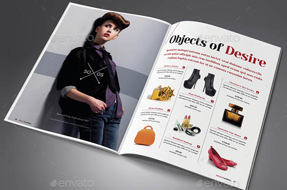 Letter Fashion Magazine and Extra Cover