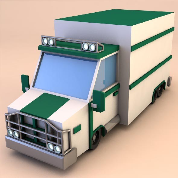 Low poly truck