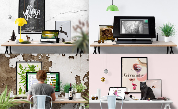 Mockup Scene Creator Desk edition