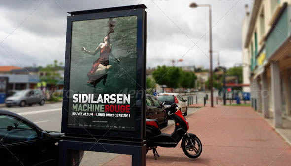 Realistic City Posters Mockup
