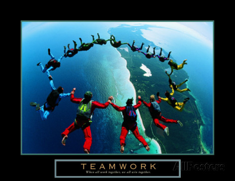 Teamwork Skydivers II poster