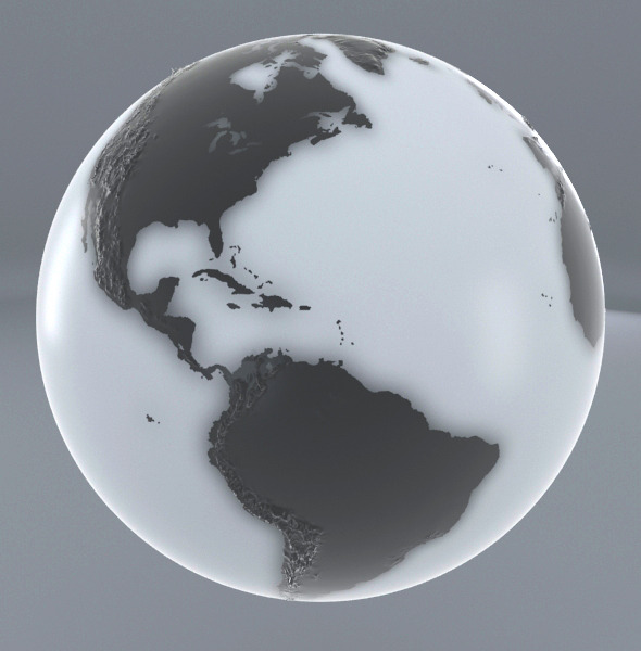 Earth Black and white