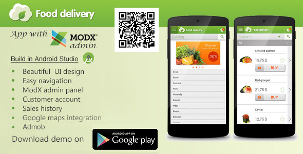 Food Delivery App with MODx CMS