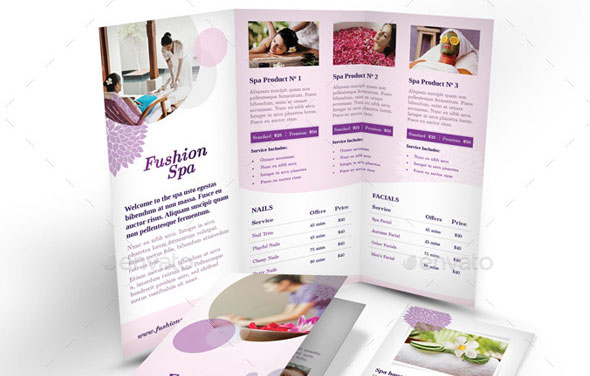 Beauty Spa Trifold Brochure