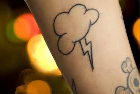 Cute lightning Bolt Tattoo For Girl