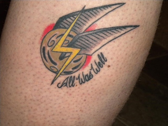 Lighting & Wing Tattoo