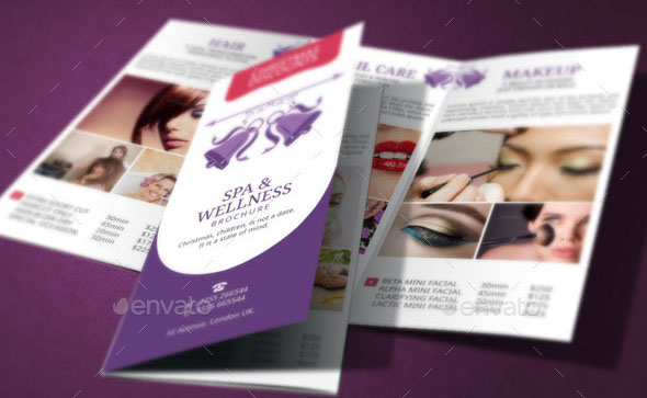 Spa Brochure Template Christmas Deals