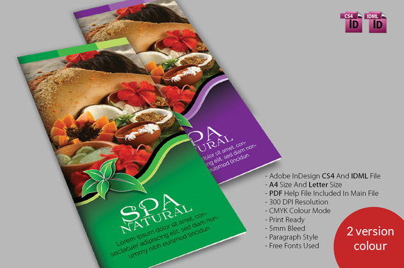 Spa Natural 3fold Brochures