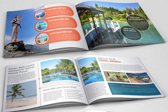 Travel Agency Brochure Catalog Template