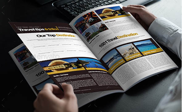Travel Brochure Template A4 Bi-Fold