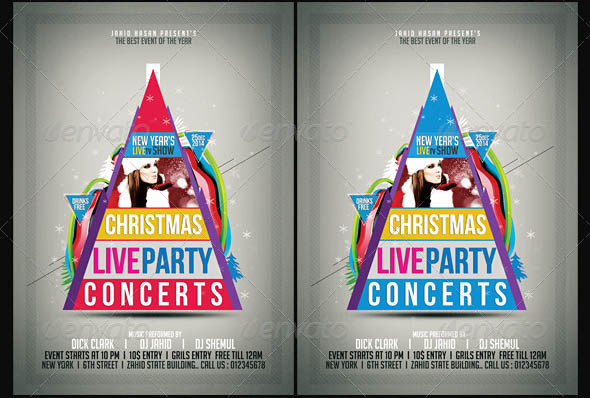 Chrismas Live Concerts Poster
