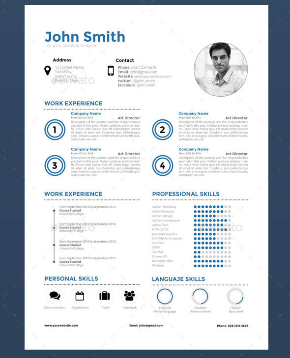 Clean Sharp Resume