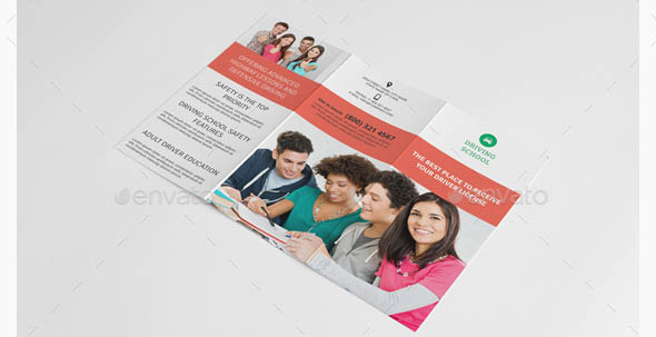 Driving School Trifold Brochure