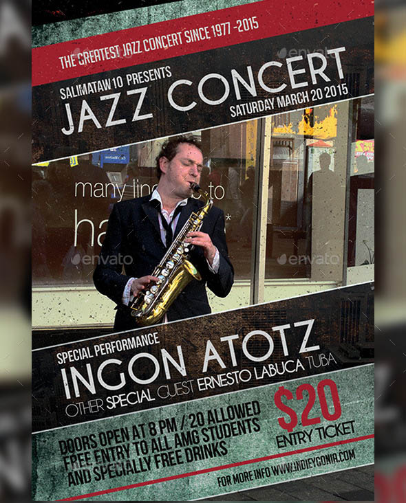 Jazz Concert Flyer Poster