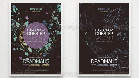 Minimal Typography Event Flyers