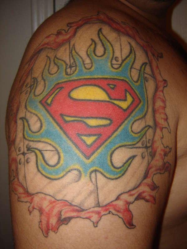 Ripped Superman Tattoo