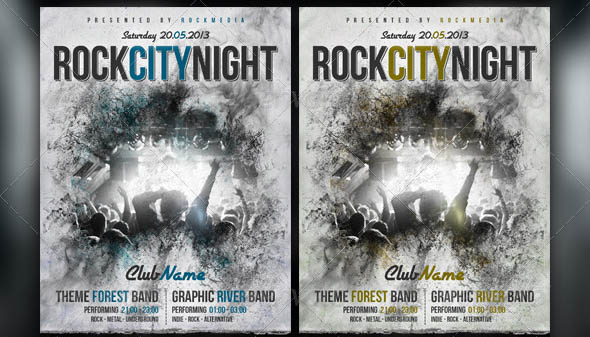 Rock Concert Party Flyer Poster