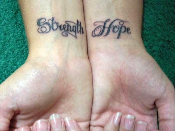Strength and hope tattoo