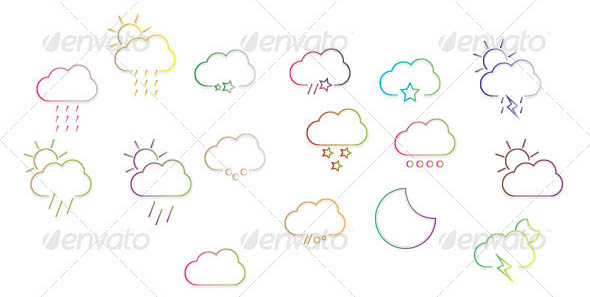 Clouds icons
