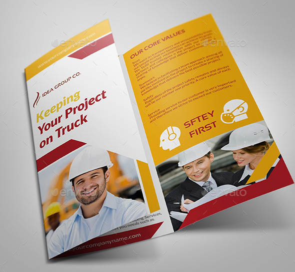 Construction Business Tri-Fold Brochure