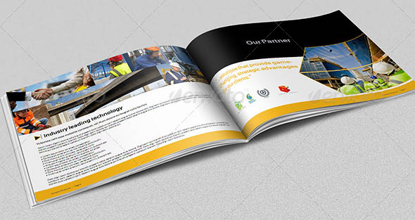 Construction Industry Brochure Template